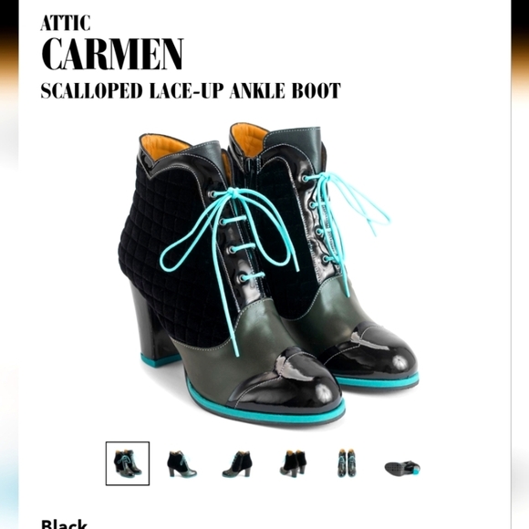 John Fluevog Shoes - Attic Carmen Fluvog Velvet Booties